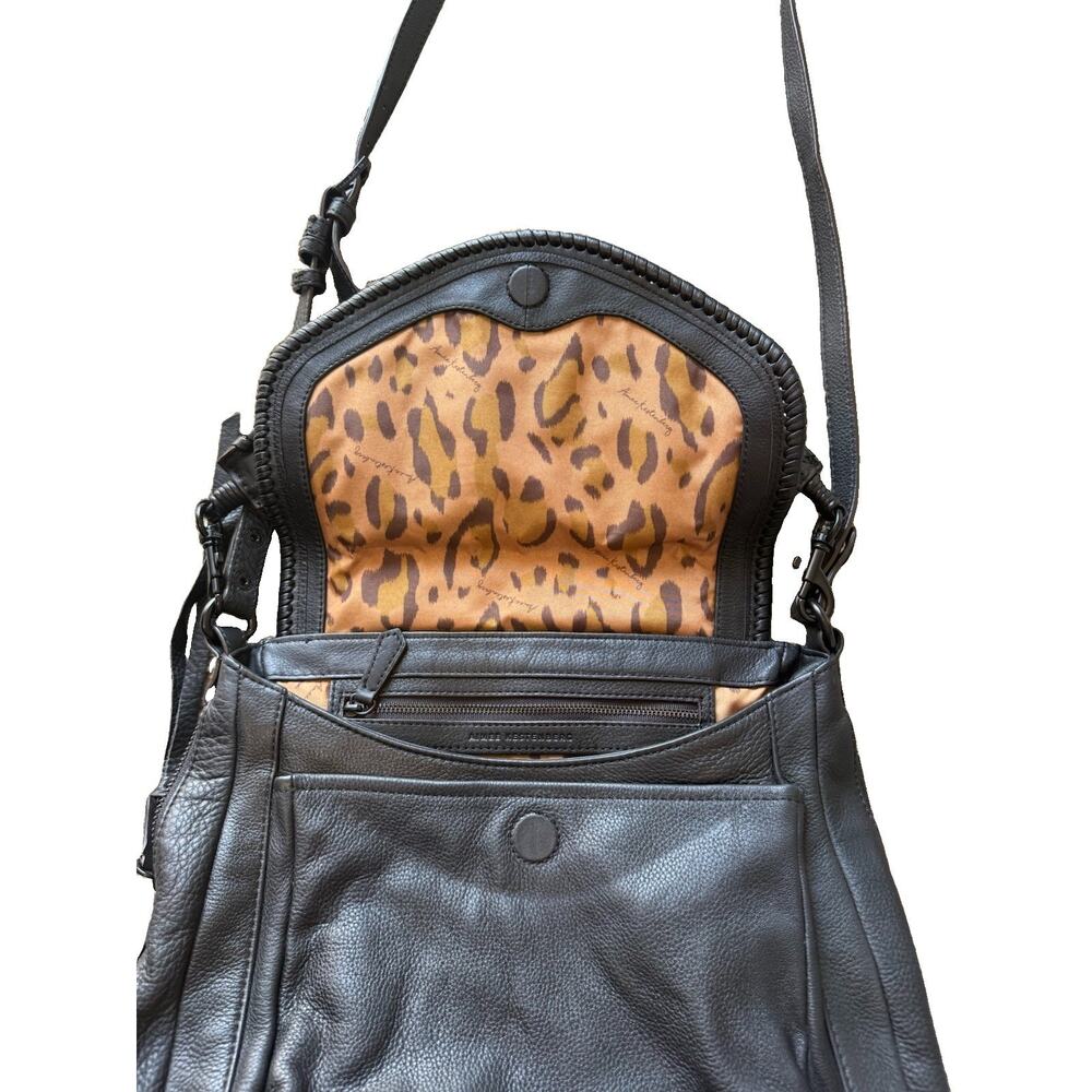 Aimee Kestenberg All For Love Black Leather Convertible Backpack Shoulder Bag - Picture 10 of 16